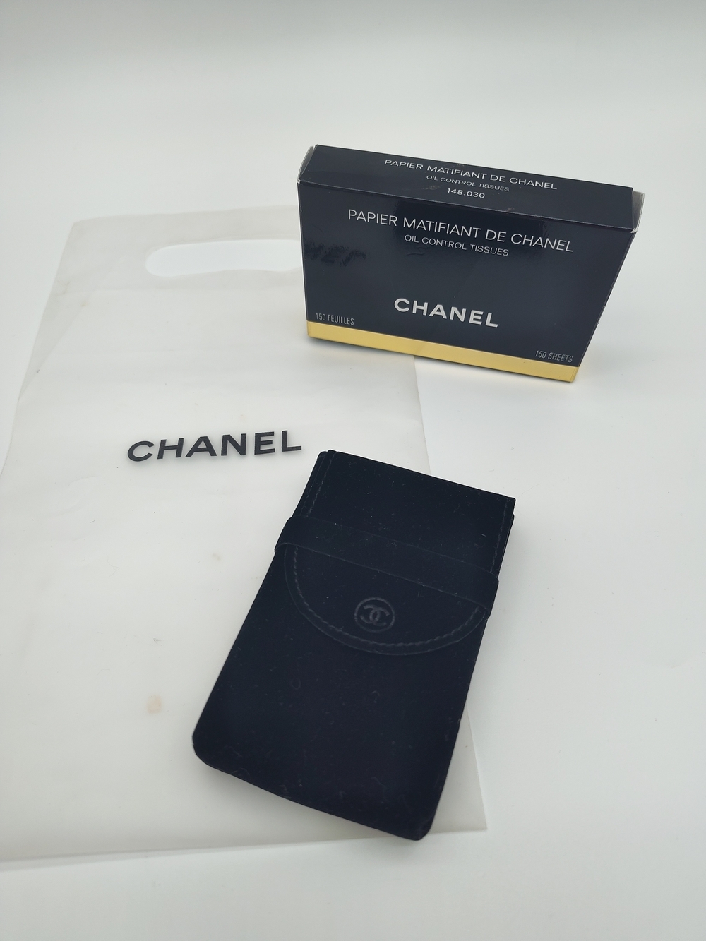 CHANEL Papier Matifiant Oil Control Tissues Japan Import Complete Set NWT RARE - Picture 6 of 11